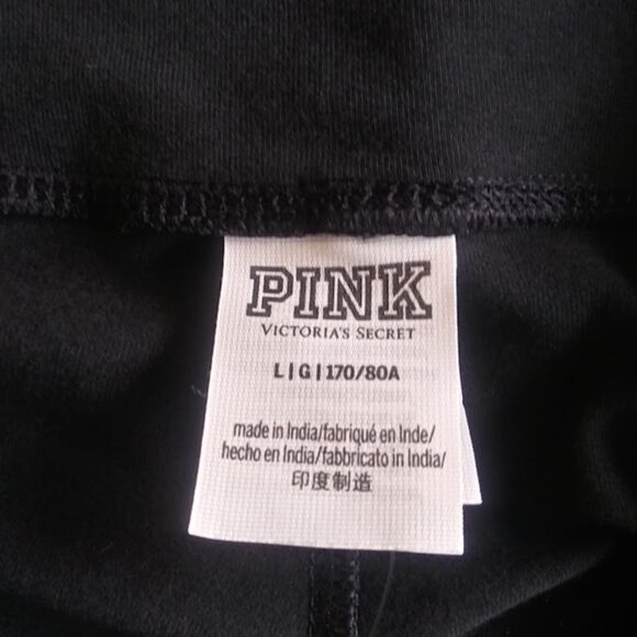 Pink Victoria's Secret women's size L black with multicolored logo leggings - Picture 14 of 14